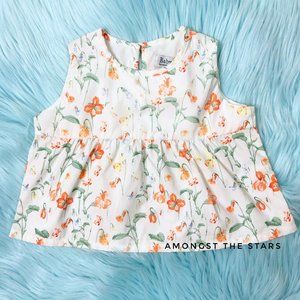 Baby CZ by Carolina Zapf White Floral Flare Dress